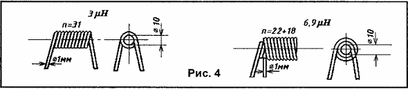 Рис. 4 конструкция катушек L1...L3