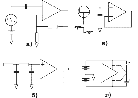 Примеры использования конденсаторов